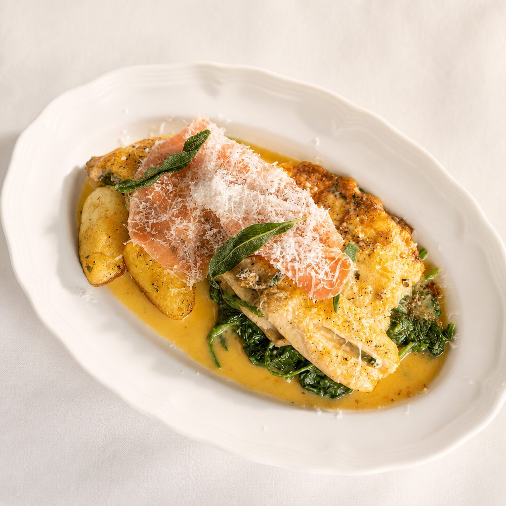 Branzino Saltimbocca.