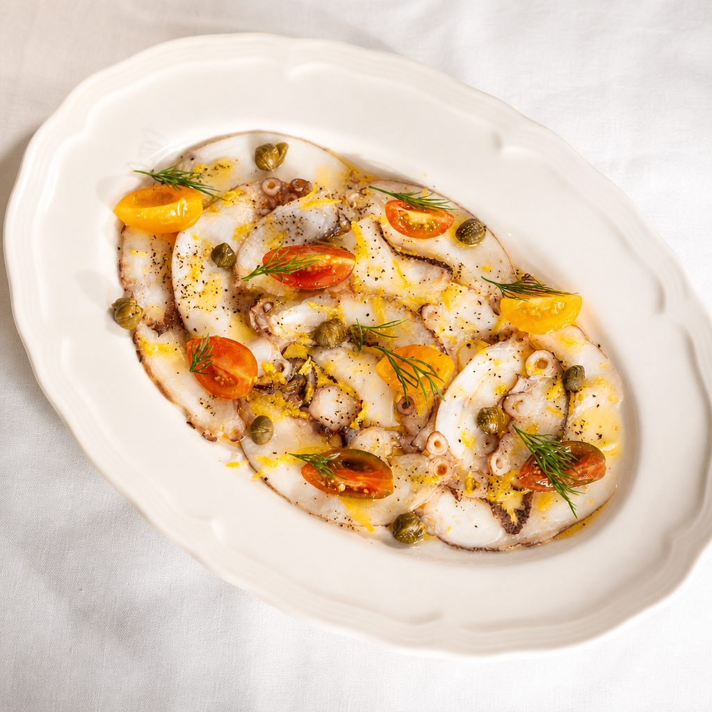 Octopus Carpaccio.