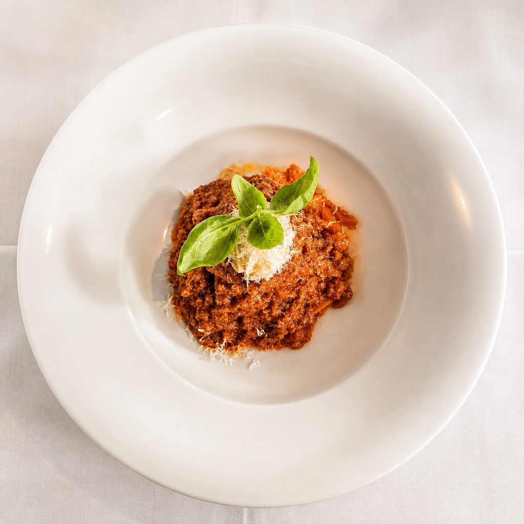 Tagliolini Bolognese.